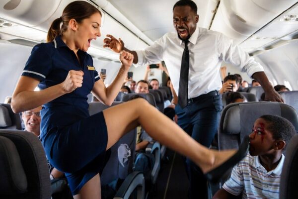 Flight attendant kicks Black child, breaking his nose – 10 Minutes Later His CEO Dad Freezes Airline