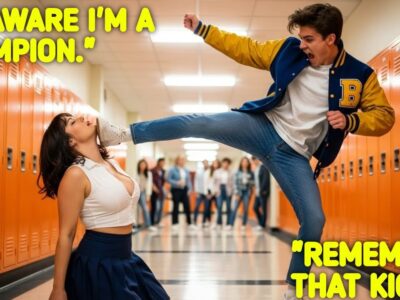 “Bully Kicks the New Girl in the Hallway — Completely Unaware She’s a Black-Belt World Champion”