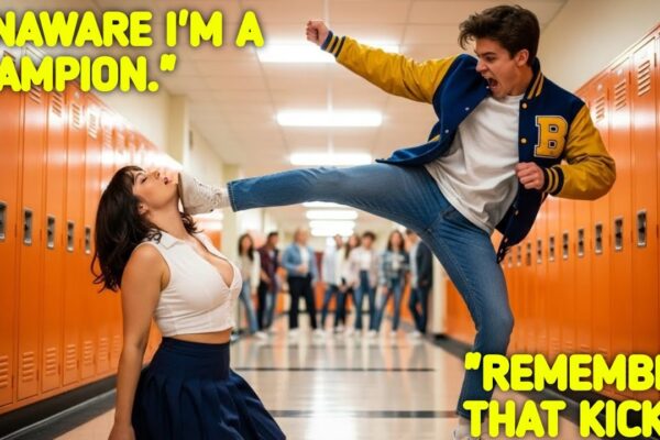 “Bully Kicks the New Girl in the Hallway — Completely Unaware She’s a Black-Belt World Champion”