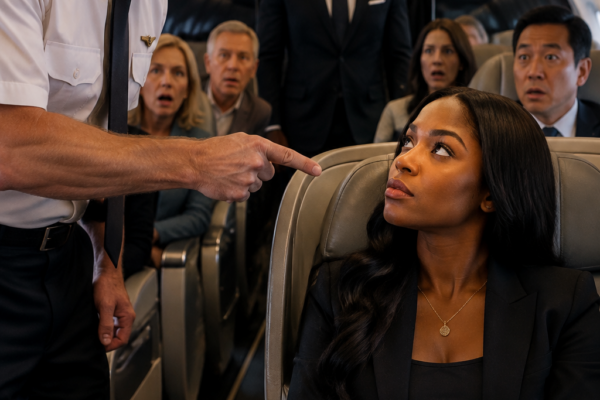 Pilot Attacks Black Girl in First Class — The Cabin Goes Silent When Her Powerful Backer Is Revealed