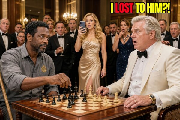 Billionaire Laughs “I’ll Pay $5M to Anyone Who Can Beat Me” at Gala — Until Black Janitor Sits Down