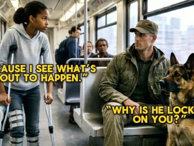 “Is This Seat Taken?” Black Disabled Girl Sat Near a Navy SEAL — His Dog Shifted Into Guard Mode 
