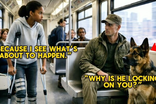 “Is This Seat Taken?” Black Disabled Girl Sat Near a Navy SEAL — His Dog Shifted Into Guard Mode 