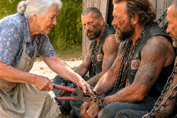 “Don’t Be Afraid, I’ll Save You,” Grandma Told 4 Chained Bikers — 2,000 Riders Returned