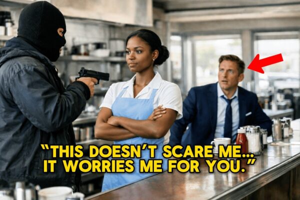 The Black Waitress Didn’t Panic During the Robbery — The Billionaire Boss Recognized Her Voice
