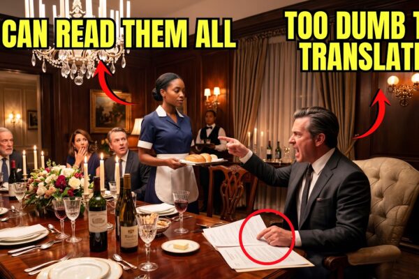Rich Man Told Dinner Party “She’s Too Dumb” — Black Maid Spoke 7 Languages… He Turned Red