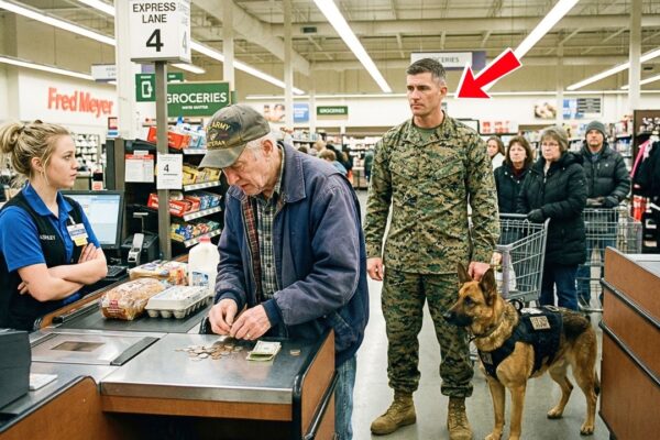 U.S. Marine Saw Veteran Short $3.86 for BREAD — What His K9 Did Next STUNNED Entire Store