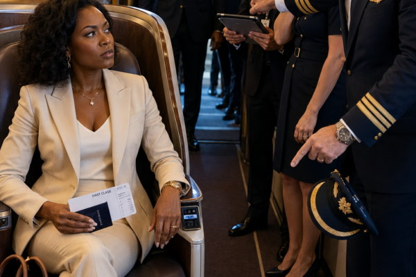 Pilot Refuses to Depart With Black Woman on the Plane — Then Her Husband’s Identity Leaves the Crew Speechless