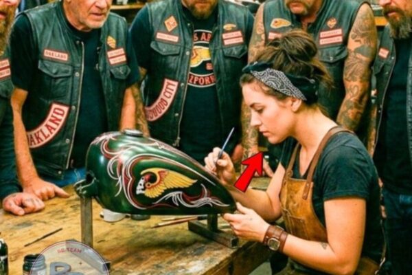 “Can I Paint Your Bikes for Tips?”— Her Artwork Shocked an Entire Biker Club