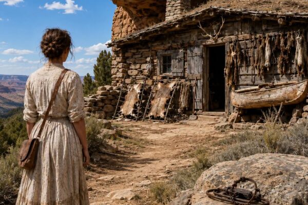 Cast Out With $3 to Her Name, She Bought a Dead Trapper’s Lodge — He Left Everything Behind.
