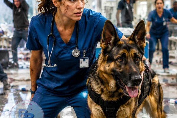 They destroyed the emergency room — until the Nurse and her the K9 showed up.