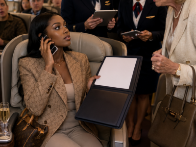 White Passenger Takes Black Billionaire Girl’s Seat — Seconds Later, the Flight Is Grounded