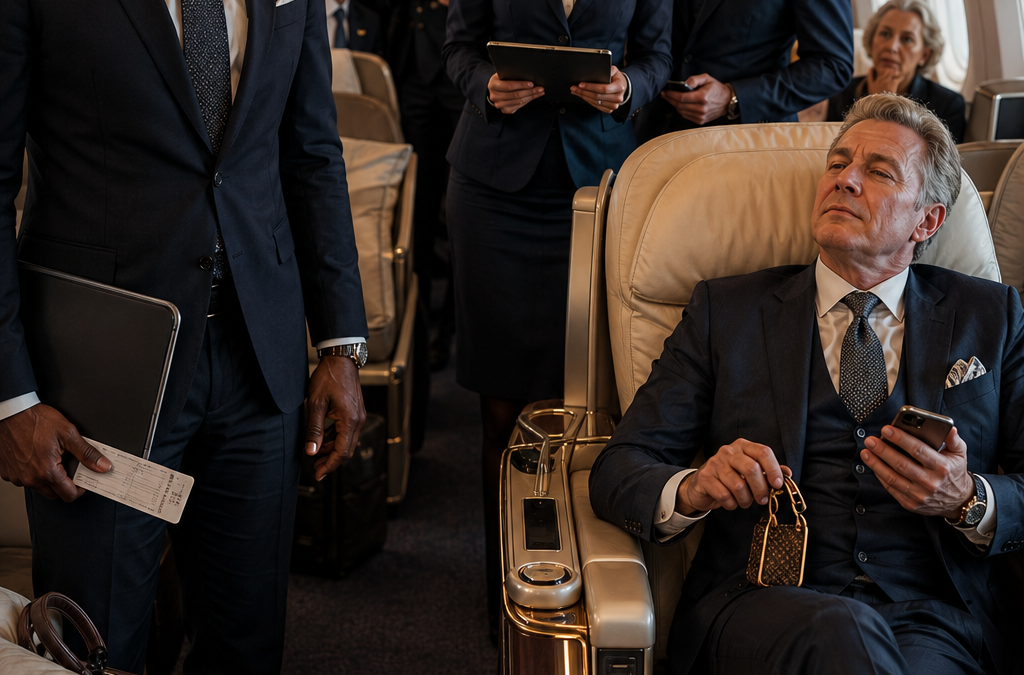 Black CEO’s First Class Seats Stolen by White VIP — Minutes Later, Airline Shut Down! 