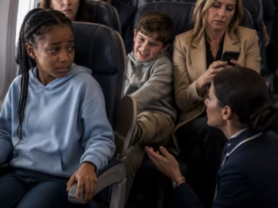 A child’s cruel kick turned an ordinary flight into a moment no passenger would ever forget.