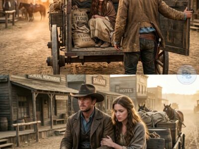 The Woman Hidden in My Wagon Asked Me to Fake Our Marriage Before We Left the Frontier Town 