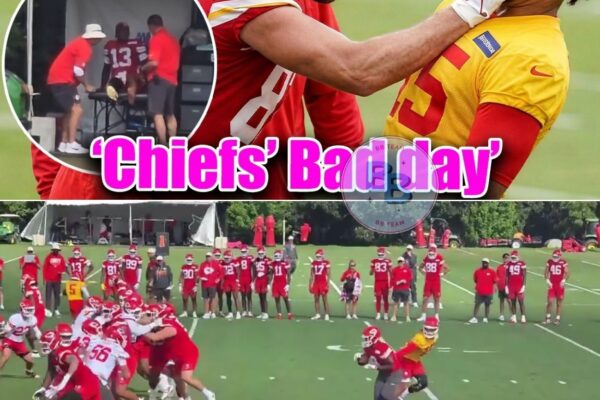 Disaster at Training Camp: Travis Kelce’s Shocking Drop and a Heartbreaking Injury Derail Practice