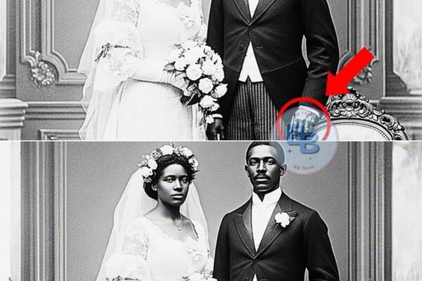 This 1902 wedding portrait looked beautiful — until experts realized the groom had hidden it