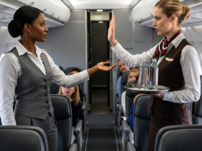 Flight Attendant Refuses Black Woman Water — Passengers Gasp When She Shows Her Pilot License 