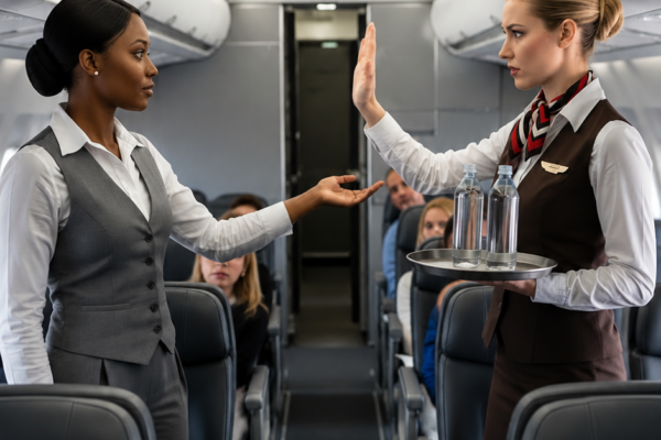 Flight Attendant Refuses Black Woman Water — Passengers Gasp When She Shows Her Pilot License 