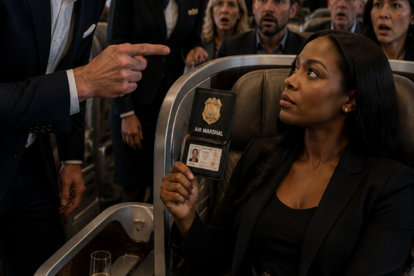 First-Class Passenger Insults Black Woman — Then Discovers She’s an Undercover Air Marshal