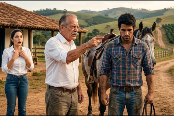 An illiterate farmhand is kicked off the ranch with nothing but a lame horse; years later, he returns and buys the ranch.