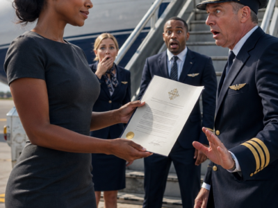 Pilot Refuses to Let Black Woman Board — Goes Pale When She Shows One Document 