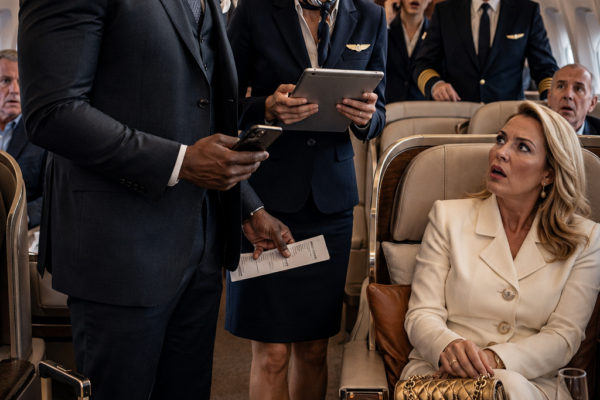 Flight Attendant Gave Black Man’s First-Class Seat to a VIP — Then the Passenger Manifest Revealed Who He Really