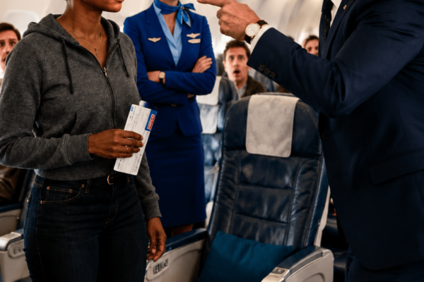 White Passenger Takes Black Woman CEO’s Seat — Minutes Later, the Entire Flight Is Grounded
