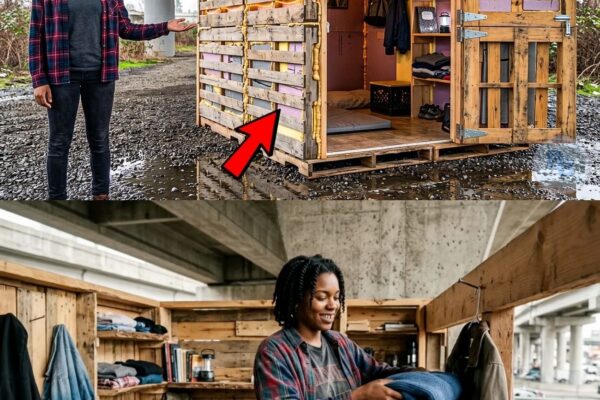 Homeless Girl Secretly Lived in a Pallet Home for 3 Years — And Turned It Into a Real Apartment 