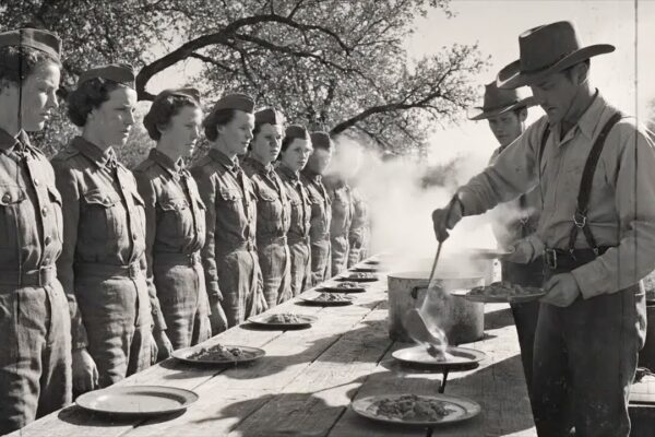 German Women POWs Hadn’t Eaten In 6 Days—When Cowboys Set The Table, They Refused To Believe It