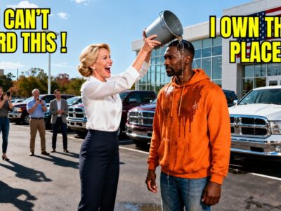 Manager Dumps Mop Water on Black Man at Dealership — Never Guessing He Owns the Ground She’s On