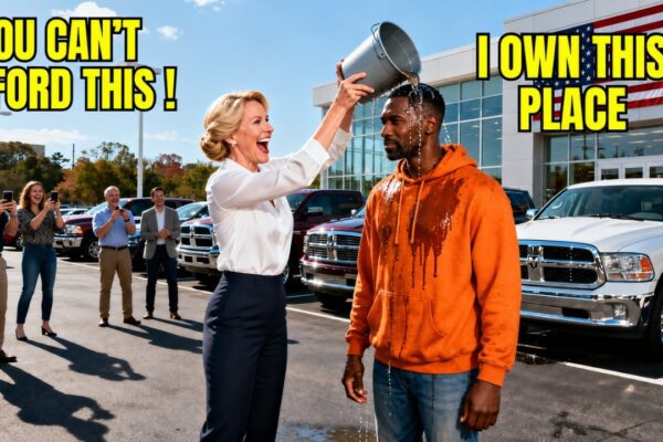 Manager Dumps Mop Water on Black Man at Dealership — Never Guessing He Owns the Ground She’s On