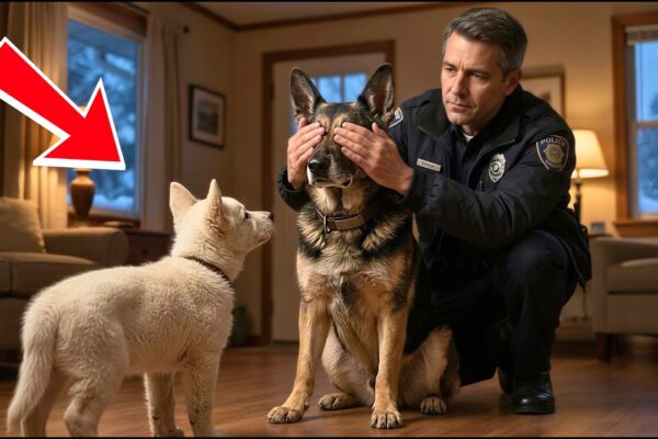 A Police Officer Brought Home a White Puppy for His Retired K9 — But the Old Dog Rejected Her