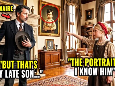 “Sir, This Boy Lived With Me in the Orphanage…” Widow’s Daughter Said — Millionaire Cowboy Went Pale