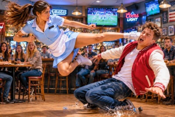 Bullies Slapped the Waitress in a Bar—She Dropped Him Instantly Like a Navy SEAL Strike 