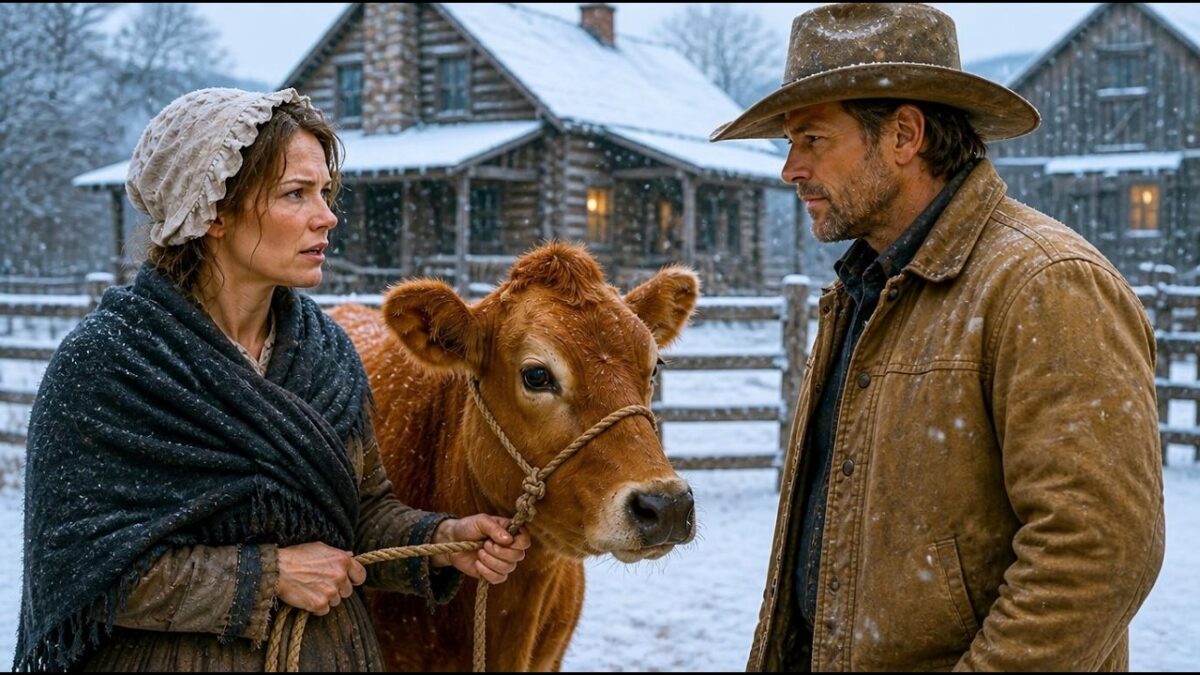 She Offered Her Last Cow for a Roof—But the Lonely Wyoming Rancher Gave Her the Cow, His Home…