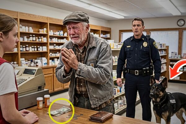 Officer Saw a Homeless Veteran Begging for MEDICINE — Then His K9 Dog Did Something No One Expected