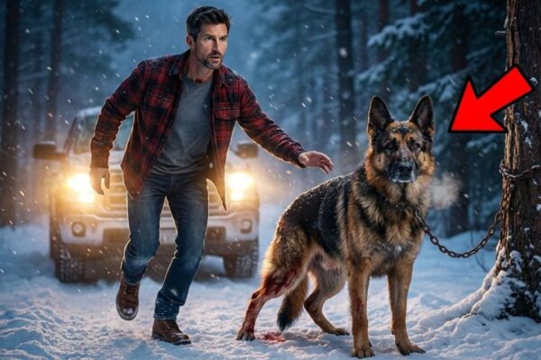 Marine Veteran Found an Injured K9 Tied to a Tree in a Blizzard — What the Dog Did Next Shocked Him