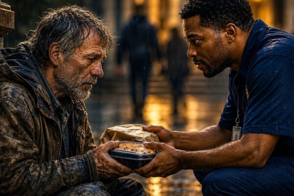 A Billionaire Disguised as a Homeless Man… Only One Janitor Helped Him