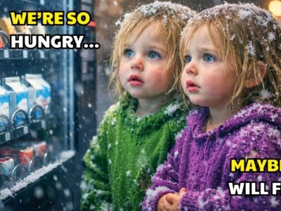 A BILLIONAIRE SAW TWO POOR GIRLS STANDING BEFORE A VENDING MACHINE—AND WHISPERED “WE WISH…” AND THEN