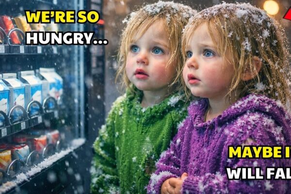A BILLIONAIRE SAW TWO POOR GIRLS STANDING BEFORE A VENDING MACHINE—AND WHISPERED “WE WISH…” AND THEN