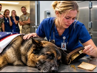 They left the Nurse alone with the dead service k9 to humiliate her. what she found changed her life
