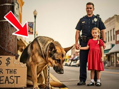 “Can I Buy That Dog, Daddy? ” She Asked Softly — The Officer Looked at the Dog… and Froze