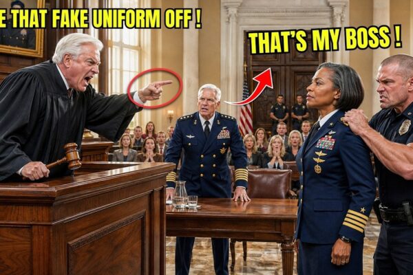 “Take Fake Uniform Off!” Judge Shouted at Black Woman—Then a Navy Admiral Stood Up:”That’s My Boss”