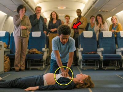Black Teen Saves Millionaire’s Pregnant Wife Mid Flight, His Request Made the Millionaire Cry