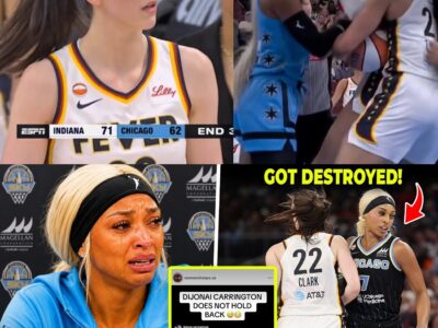 DiJonai Carrington THROWS TANTRUM After Caitlin Clark & Sophie Cunningham HUMILIATE HER ON LIVE TV!
