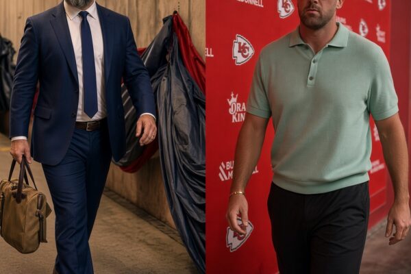 Travis & Jason Kelce arrive at Arrowhead together for Chiefs vs. Broncos matchup