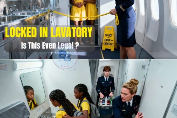 Flight Attendant Locked Black Twin Girls in the Lavatory — Freezes When Dad Walks In
