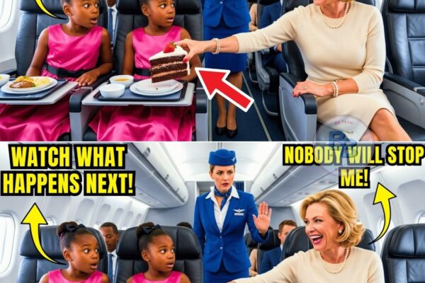 Arrogant Woman Grabs Food From Black Twins’ Tray During Flight — Then Instant Karma Destroys Her!