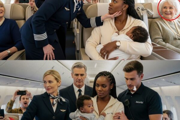 Flight Attendant Slapped Black Mom holding Baby — Didn’t Know Her Husband Owned the Airline!